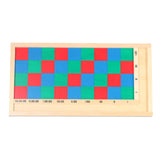 Maxbell Mathematics Teaching Board Wood Montessori Toy for Preschool Travel Children