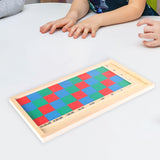 Maxbell Mathematics Teaching Board Wood Montessori Toy for Preschool Travel Children