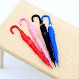 Maxbell Miniature Dollhouse Umbrella Cute Doll Umbrella for Fairy Garden Photo Props Black