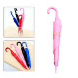 Maxbell Miniature Dollhouse Umbrella Cute Doll Umbrella for Fairy Garden Photo Props Pink