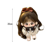 Maxbell Ute Cotton Doll Girls Gift Ollectible Plush Girl Doll for Infant Gifts Girls No Skeleton White