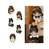 Maxbell Ute Cotton Doll Girls Gift Ollectible Plush Girl Doll for Infant Gifts Girls No Skeleton White