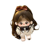 Maxbell Ute Cotton Doll Girls Gift Ollectible Plush Girl Doll for Infant Gifts Girls No Skeleton White