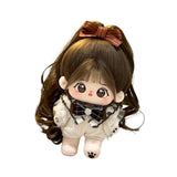 Maxbell Ute Cotton Doll Girls Gift Ollectible Plush Girl Doll for Infant Gifts Girls No Skeleton White