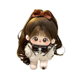 Maxbell Ute Cotton Doll Girls Gift Ollectible Plush Girl Doll for Infant Gifts Girls No Skeleton White