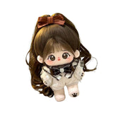 Maxbell Ute Cotton Doll Girls Gift Ollectible Plush Girl Doll for Infant Gifts Girls No Skeleton White