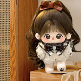Maxbell Ute Cotton Doll Girls Gift Ollectible Plush Girl Doll for Infant Gifts Girls No Skeleton White