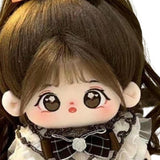 Maxbell Ute Cotton Doll Girls Gift Ollectible Plush Girl Doll for Infant Gifts Girls No Skeleton White