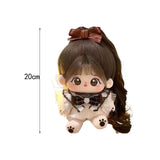 Maxbell Ute Cotton Doll Girls Gift Ollectible Plush Girl Doll for Infant Gifts Girls With Skeleton White