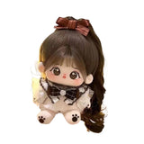 Maxbell Ute Cotton Doll Girls Gift Ollectible Plush Girl Doll for Infant Gifts Girls With Skeleton White
