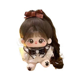 Maxbell Ute Cotton Doll Girls Gift Ollectible Plush Girl Doll for Infant Gifts Girls With Skeleton White