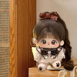 Maxbell Ute Cotton Doll Girls Gift Ollectible Plush Girl Doll for Infant Gifts Girls With Skeleton White