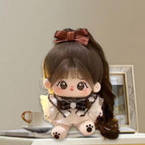 Maxbell Ute Cotton Doll Girls Gift Ollectible Plush Girl Doll for Infant Gifts Girls With Skeleton White