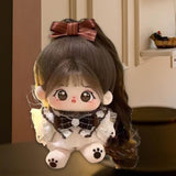 Maxbell Ute Cotton Doll Girls Gift Ollectible Plush Girl Doll for Infant Gifts Girls With Skeleton White