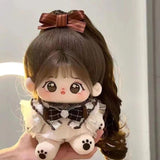 Maxbell Ute Cotton Doll Girls Gift Ollectible Plush Girl Doll for Infant Gifts Girls With Skeleton White