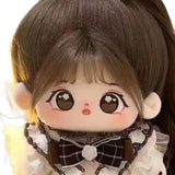 Maxbell Ute Cotton Doll Girls Gift Ollectible Plush Girl Doll for Infant Gifts Girls With Skeleton White