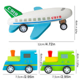 Maxbell Pull Back Airplane Toy Race Cars Miniature Toy Cars for Girls Preschool Kids