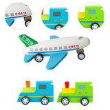 Maxbell Pull Back Airplane Toy Race Cars Miniature Toy Cars for Girls Preschool Kids