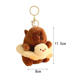 Maxbell Capybara Plush Keychain Soft Capybara Pendant for Adults Boys Girls Children Duck