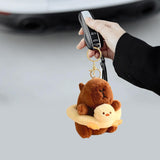 Maxbell Capybara Plush Keychain Soft Capybara Pendant for Adults Boys Girls Children Duck