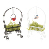 Maxbell 1/12 Dollhouse Metal Flower Rack Miniature Delicate Multifunctional Ornament Black