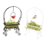 Maxbell 1/12 Dollhouse Metal Flower Rack Miniature Delicate Multifunctional Ornament Black