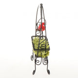 Maxbell 1/12 Dollhouse Metal Flower Rack Miniature Delicate Multifunctional Ornament Black