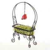 Maxbell 1/12 Dollhouse Metal Flower Rack Miniature Delicate Multifunctional Ornament Black