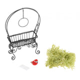 Maxbell 1/12 Dollhouse Metal Flower Rack Miniature Delicate Multifunctional Ornament Black
