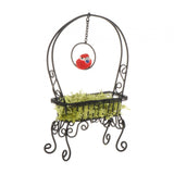 Maxbell 1/12 Dollhouse Metal Flower Rack Miniature Delicate Multifunctional Ornament Black