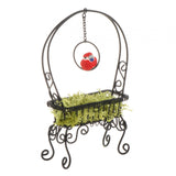 Maxbell 1/12 Dollhouse Metal Flower Rack Miniature Delicate Multifunctional Ornament Black