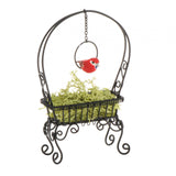 Maxbell 1/12 Dollhouse Metal Flower Rack Miniature Delicate Multifunctional Ornament Black