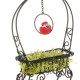 Maxbell 1/12 Dollhouse Metal Flower Rack Miniature Delicate Multifunctional Ornament Black