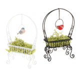 Maxbell 1/12 Dollhouse Metal Flower Rack Miniature Delicate Multifunctional Ornament Black