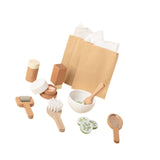 Maxbell Pretend Wood Beauty Salon Toys Set Pretend Beauty Toys for House Party Girls