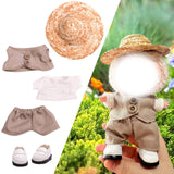 Maxbell Doll Clothes for 15cm Plush Doll Stylish DIY Comfortable Photo Props Cartoon 5 pieces set