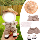 Maxbell Doll Clothes for 15cm Plush Doll Stylish DIY Comfortable Photo Props Cartoon 5 pieces set