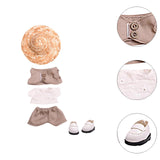 Maxbell Doll Clothes for 15cm Plush Doll Stylish DIY Comfortable Photo Props Cartoon 5 pieces set