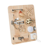 Maxbell Wooden latches Busy Board Zipper Educational Learning Birthday Gift Children