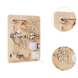 Maxbell Wooden latches Busy Board Zipper Educational Learning Birthday Gift Children