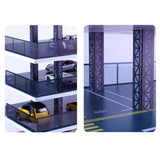 Maxbell 1/32 Diorama Car Parking Lot Display Case Layout Model Car Garage Home Decor 5 layers