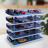 Maxbell 1/32 Diorama Car Parking Lot Display Case Layout Model Car Garage Home Decor 5 layers