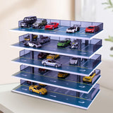 Maxbell 1/32 Diorama Car Parking Lot Display Case Layout Model Car Garage Home Decor 5 layers