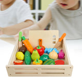 Maxbell 17 Pieces Cutting Fruit Vegetables Kitchen Toys for Boys Girls Kids Children