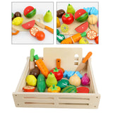 Maxbell 17 Pieces Cutting Fruit Vegetables Kitchen Toys for Boys Girls Kids Children