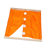 Maxbell Montessori Clothing Rack Toy Training Tool Educational Learning for Toddlers orange Botton