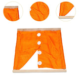 Maxbell Montessori Clothing Rack Toy Training Tool Educational Learning for Toddlers orange Botton