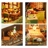 Maxbell DIY Wooden Miniature Dollhouse Creative with Funiture for Birthday Gift Kids