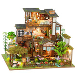 Maxbell DIY Wooden Miniature Dollhouse Creative with Funiture for Birthday Gift Kids