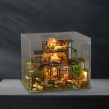 Maxbell DIY Wooden Miniature Dollhouse Creative with Funiture for Birthday Gift Kids